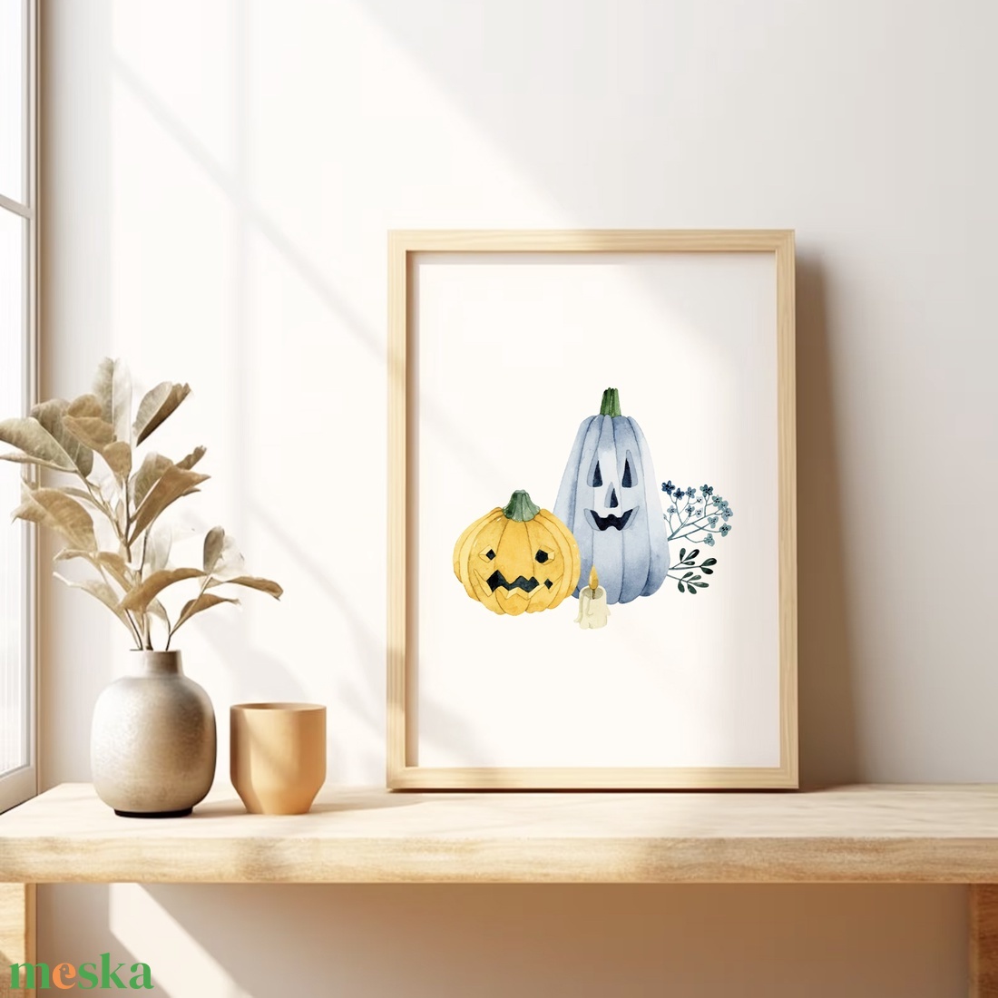 Halloween falikép, tök poszter, őszi kép - otthon & életmód - dekoráció - halloween - halloweeni dekoráció - Meska.hu