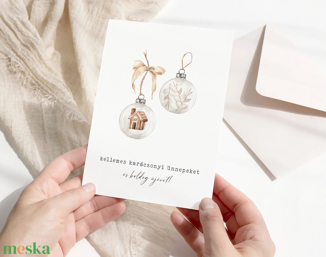 Natural karácsonyi képeslap, üdvözlőlap, ajándékkísérő szett 3 db - karácsony - karácsonyi ajándékozás - karácsonyi képeslap, üdvözlőlap, ajándékkísérő - Meska.hu
