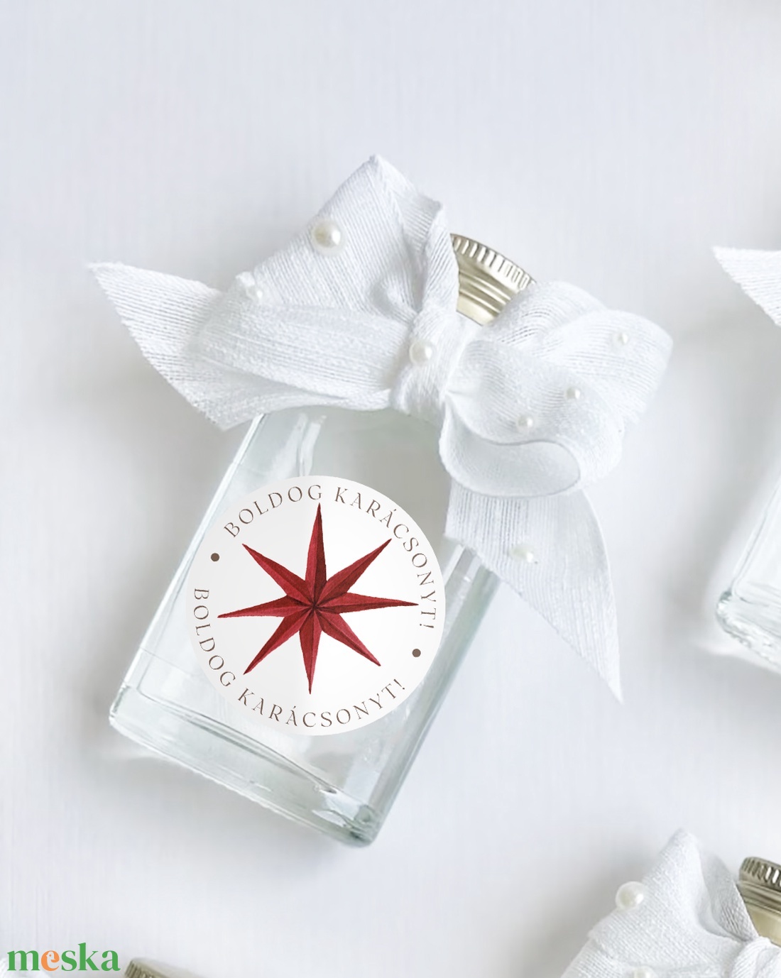 Ornament karácsonyi köszönőajándék matrica, gyertya körmatrica, borítékzáró matrica - otthon & életmód - papír, írószer - matrica, matrica csomag - Meska.hu