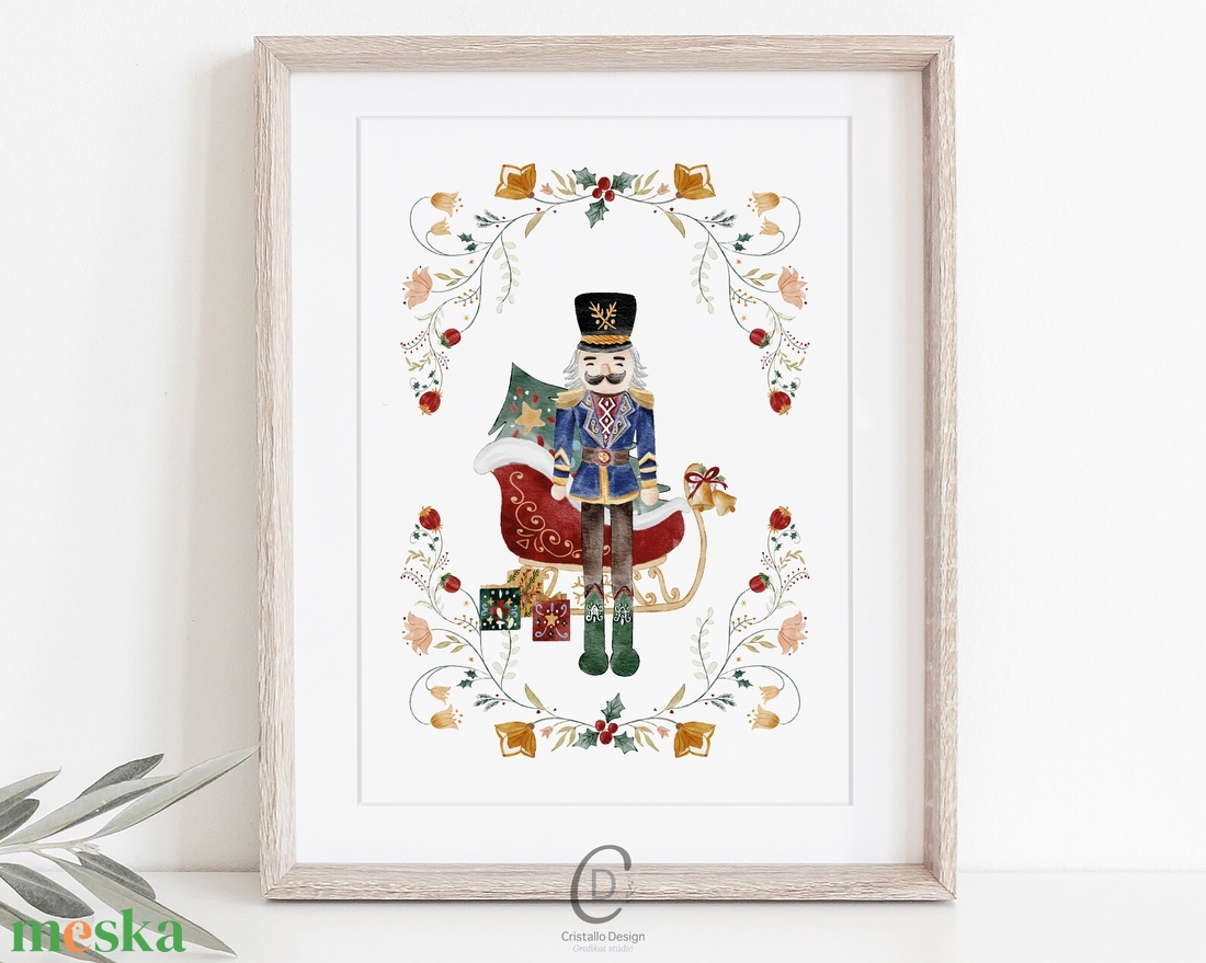 Diótörő karácsonyi falikép, poszter, dekoráció - karácsony - karácsonyi lakásdekoráció - karácsonyi lakásdíszek - Meska.hu