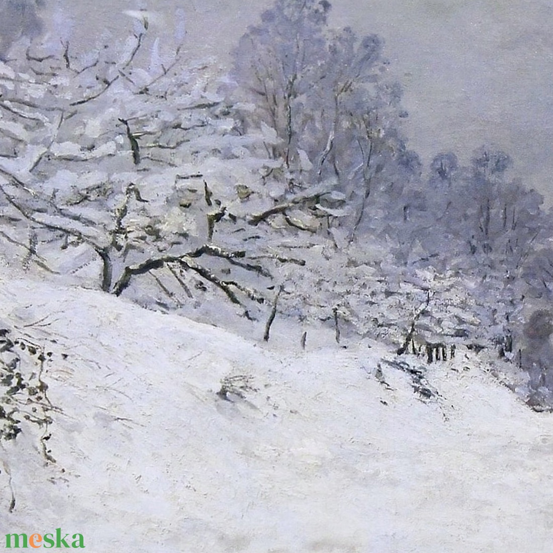 Monet festmény, karácsonyi dekoráció, Samsung Frame TV kép, digitális - karácsony - karácsonyi lakásdekoráció - karácsonyi lakásdíszek - Meska.hu