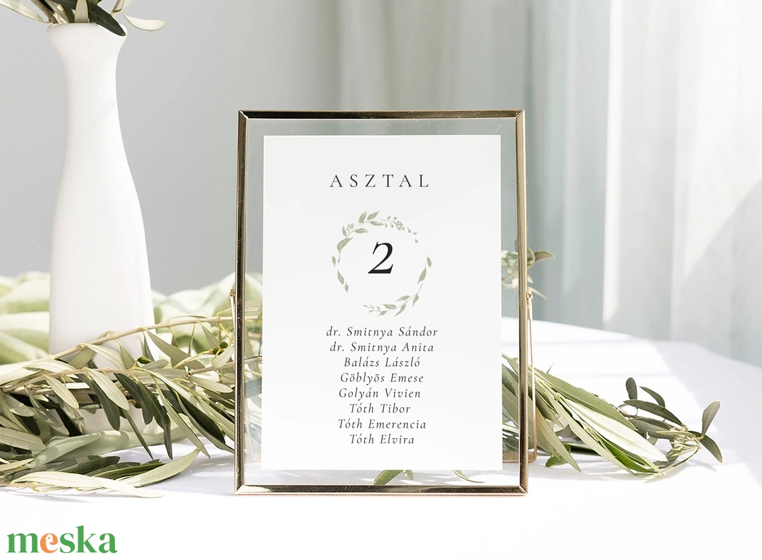 Zsálya ültetési rend, asztalszám, esküvői kártya szett 9 db - esküvő - meghívó & kártya - ültetési rend - Meska.hu
