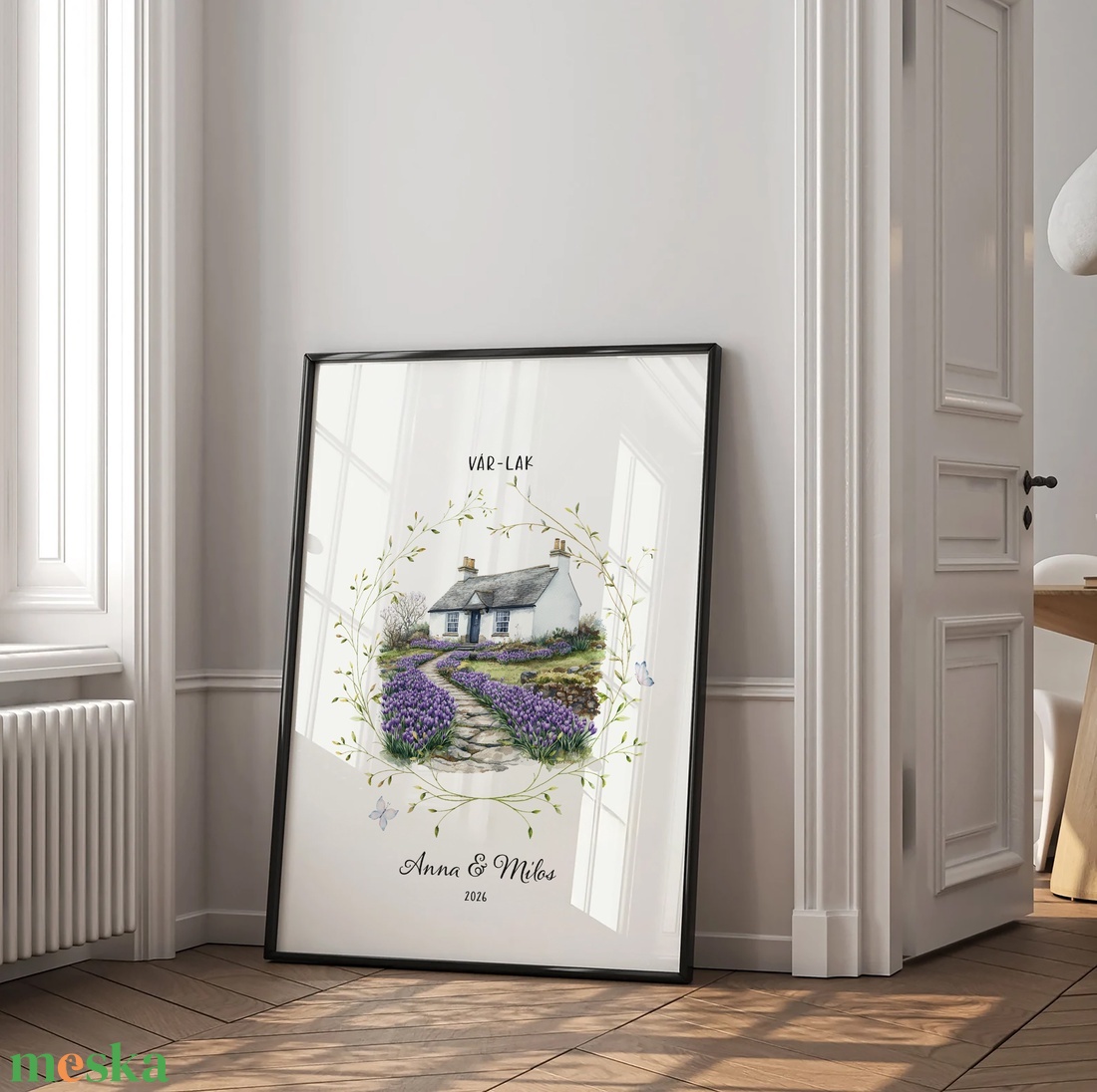 Személyre szóló házavató poszter, lakásavató kép, nászajándék, névre szoló páros, évfordulós ajándék, home sweet home - otthon & életmód - dekoráció - kép & falikép - poszter - Meska.hu