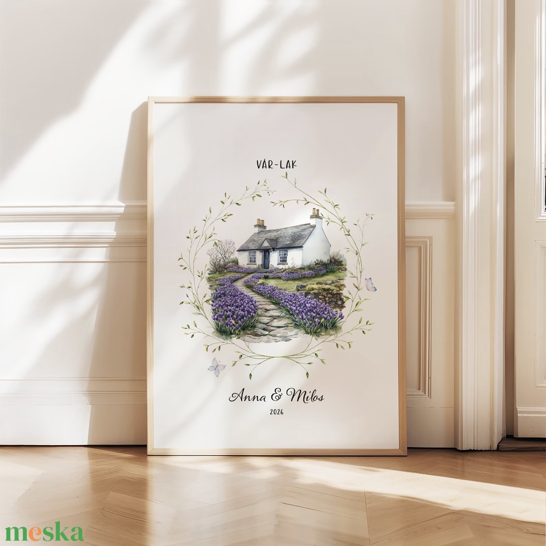 Személyre szóló házavató poszter, lakásavató kép, nászajándék, névre szoló páros, évfordulós ajándék, home sweet home - otthon & életmód - dekoráció - kép & falikép - poszter - Meska.hu