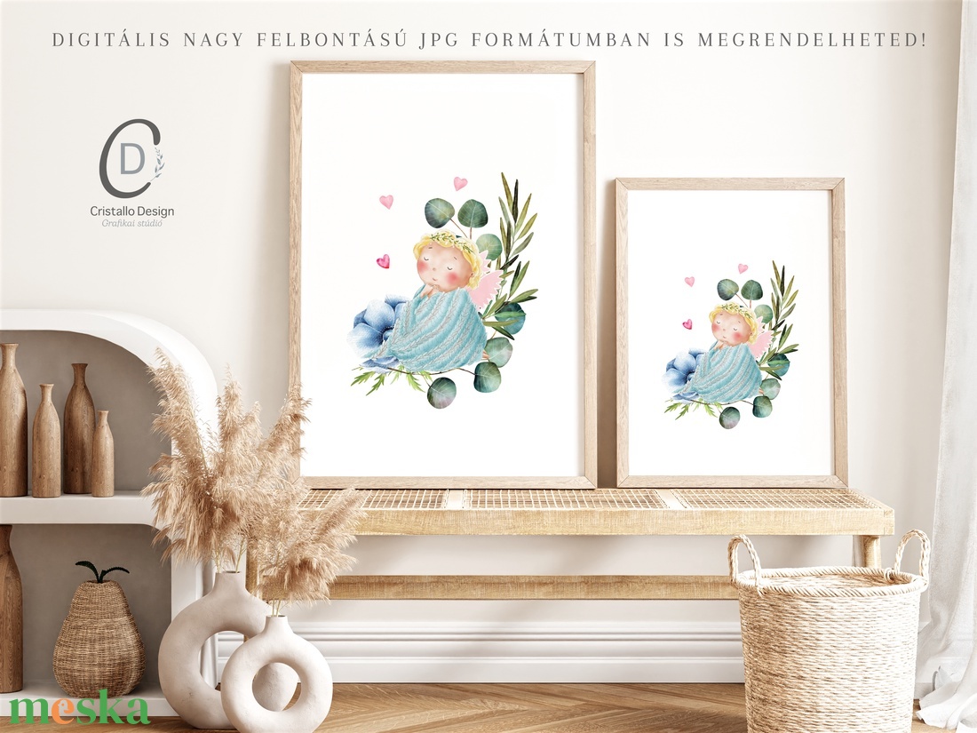 Tavasz tündér falikép, poszter, gyerekszoba dekoráció - otthon & életmód - dekoráció - kép & falikép - poszter - Meska.hu