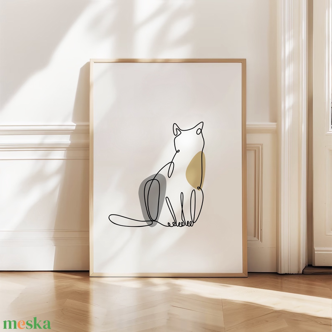 Macska lineart poszter, dekoráció, cicás falikép szett 3 db - otthon & életmód - dekoráció - kép & falikép - poszter - Meska.hu