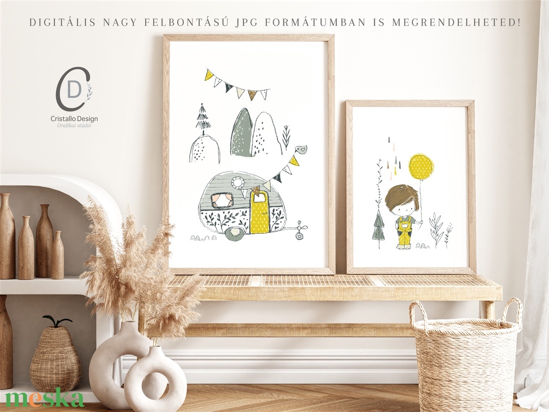 Kisfiú lufival falikép, skandináv poszter, gyerekszoba falikép szett 3 db - otthon & életmód - babaszoba, gyerekszoba - babaszoba kép - Meska.hu