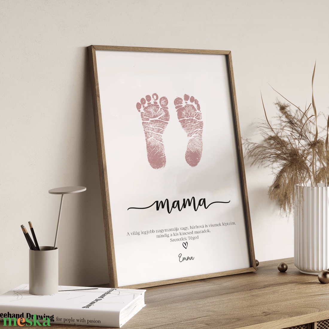 Legjobb nagymama vagy nagypapa, anyák és apák napi ajándék, megérkeztem baba poszter - otthon & életmód - dekoráció - kép & falikép - poszter - Meska.hu