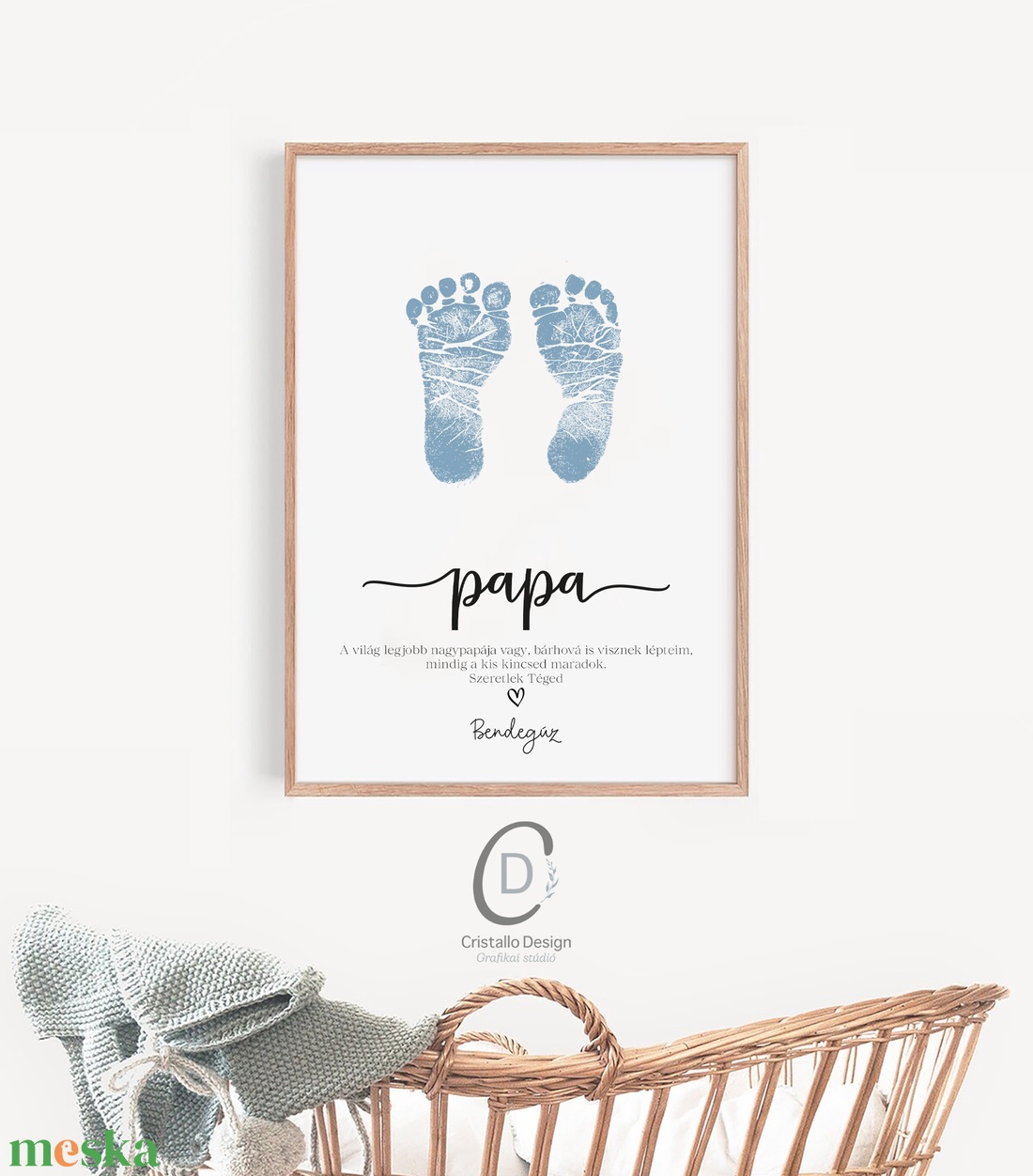Legjobb nagymama vagy nagypapa, anyák és apák napi ajándék, megérkeztem baba poszter - otthon & életmód - dekoráció - kép & falikép - poszter - Meska.hu