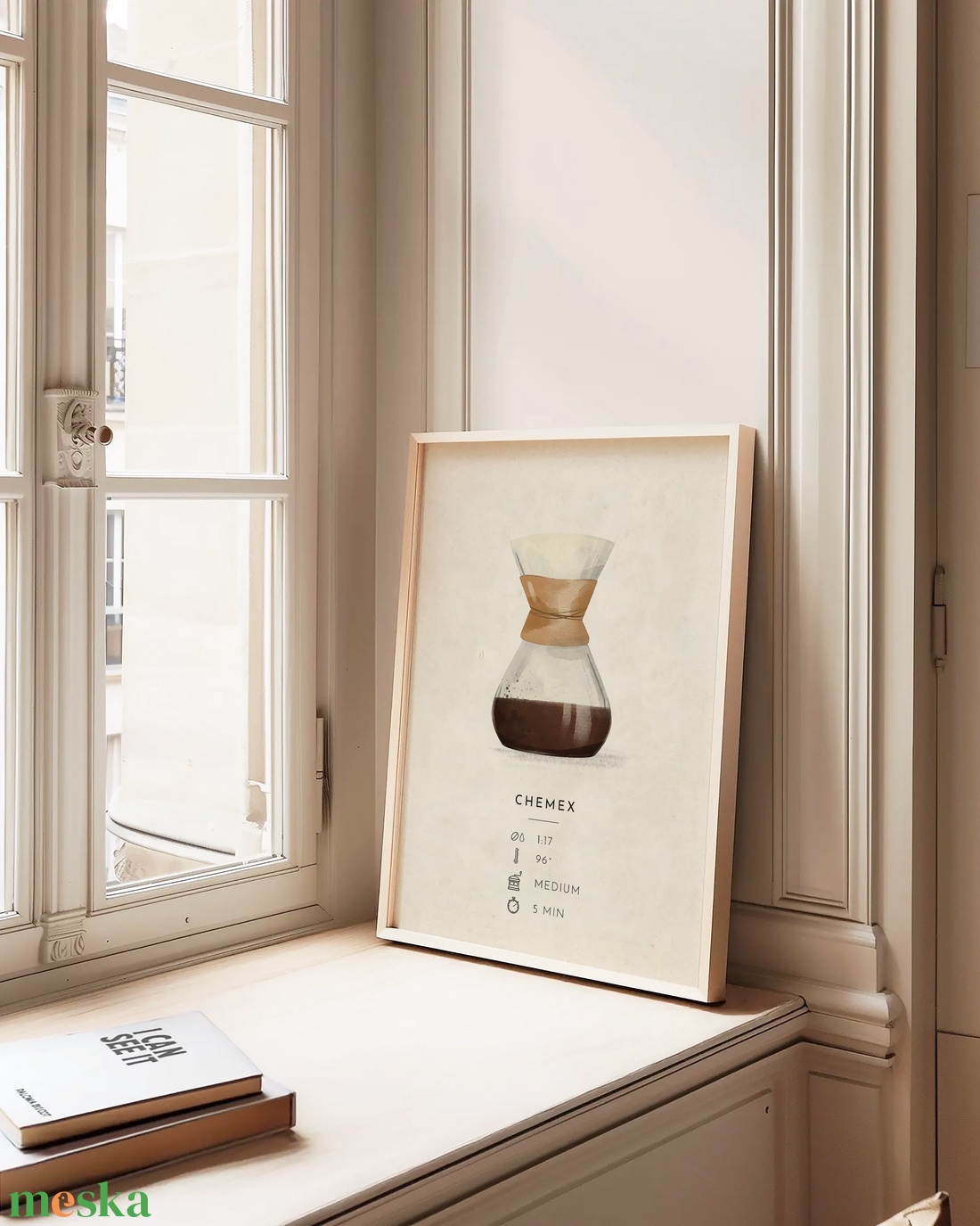 Chemex poszter, konyhai fali dekoráció,  kávéfőző kép - otthon & életmód - dekoráció - kép & falikép - poszter - Meska.hu