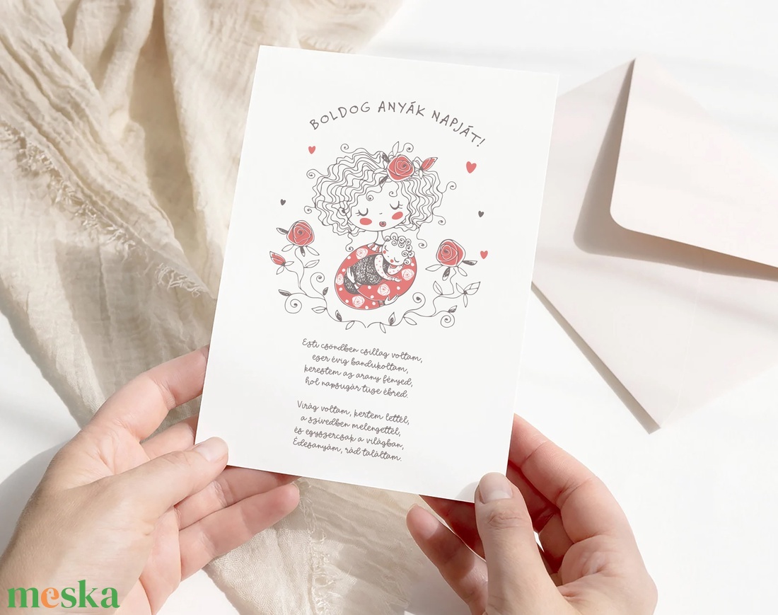 Anyák napi képeslap, virágos üdvözlőlap, verses ajándékkísérő  - otthon & életmód - papír, írószer - ajándékozás kellékei - képeslap, üdvözlőlap - Meska.hu Anyák napi képeslap, virágos üdvözlőlap, verses ajándékkísérő  - otthon & életmód - papír, írószer - ajándékozás kellékei - képeslap, üdvözlőlap - Meska.hu