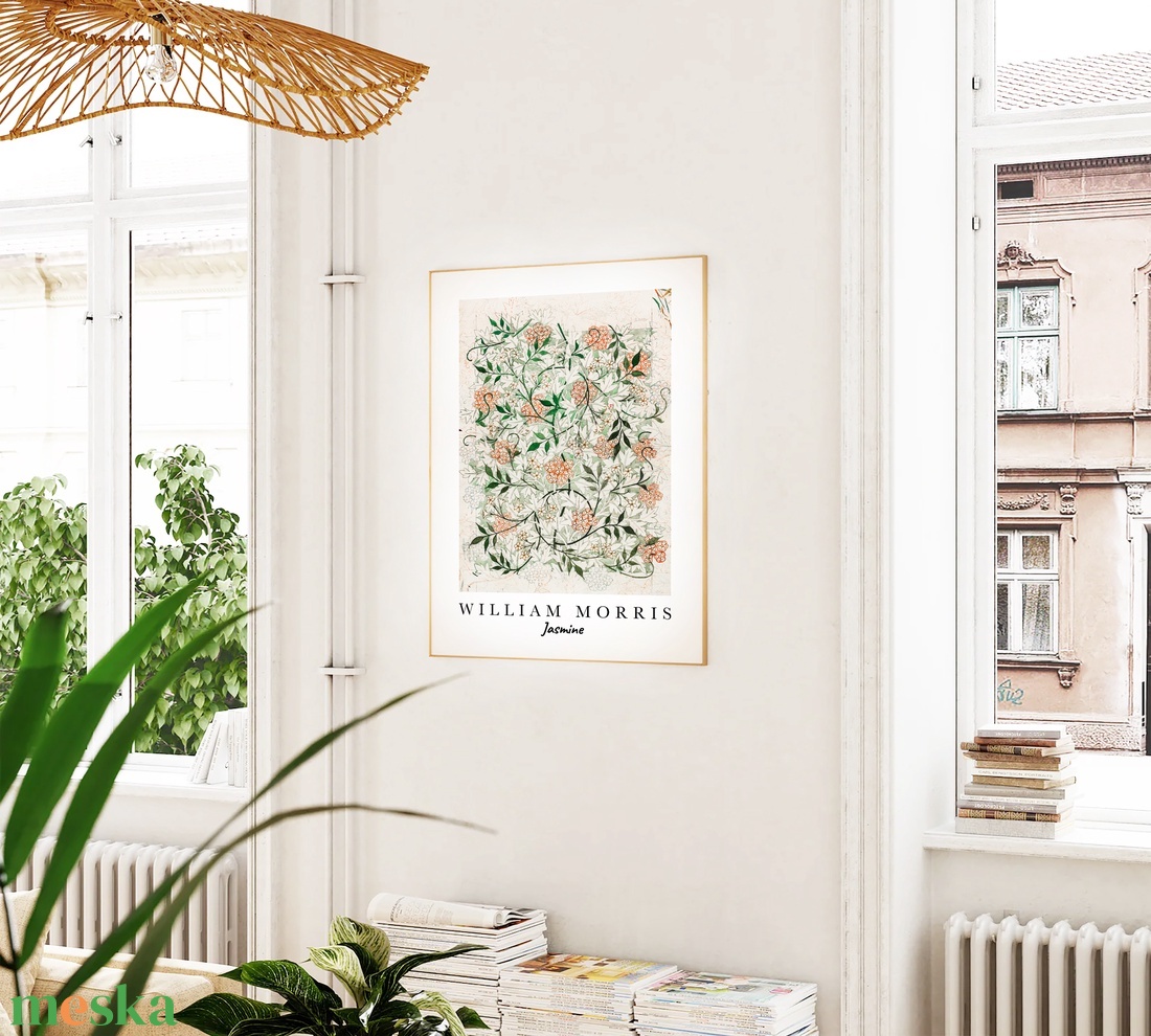 William Morris Jasmine plakát, tavaszi falikép, tapétaterv poszter - otthon & életmód - dekoráció - kép & falikép - plakát - Meska.hu