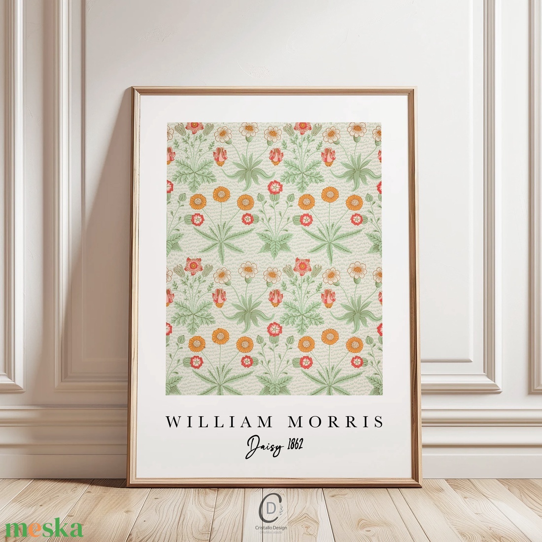 William Morris Daisy plakát, tavaszi falikép, tapétaterv poszter - otthon & életmód - dekoráció - kép & falikép - plakát - Meska.hu