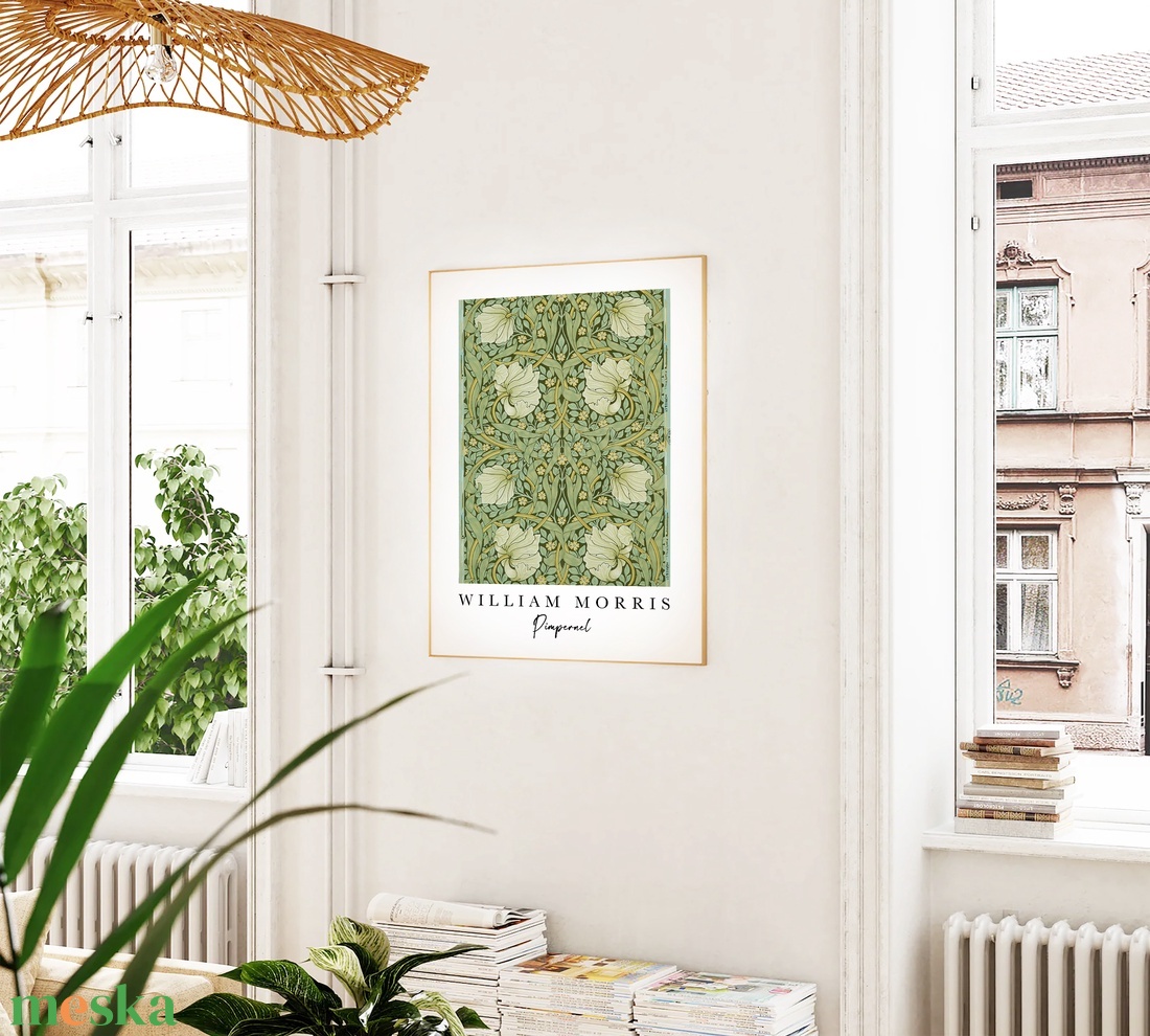 William Morris Pimpernel plakát, tavaszi falikép, tapétaterv poszter - otthon & életmód - dekoráció - kép & falikép - plakát - Meska.hu