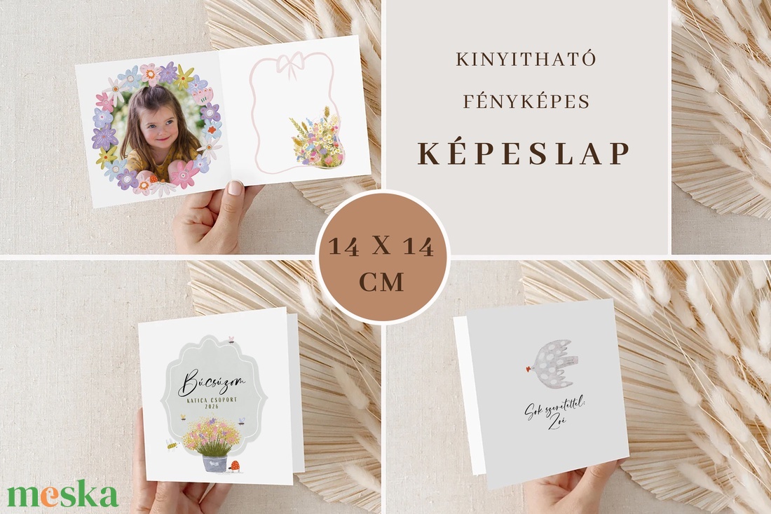 Fényképes képeslap ballagásra, virágos ajándék óvó néniknek, bácsiknak, katicás ajándékkísérő - otthon & életmód - papír, írószer - ajándékozás kellékei - képeslap, üdvözlőlap - Meska.hu