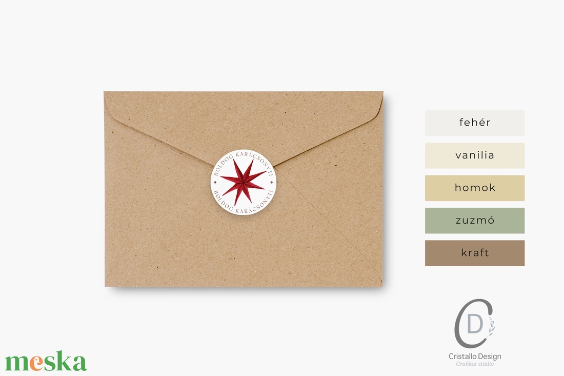 Ornament karácsonyi köszönőajándék matrica, gyertya körmatrica, borítékzáró matrica - otthon & életmód - papír, írószer - matrica, matrica csomag - Meska.hu