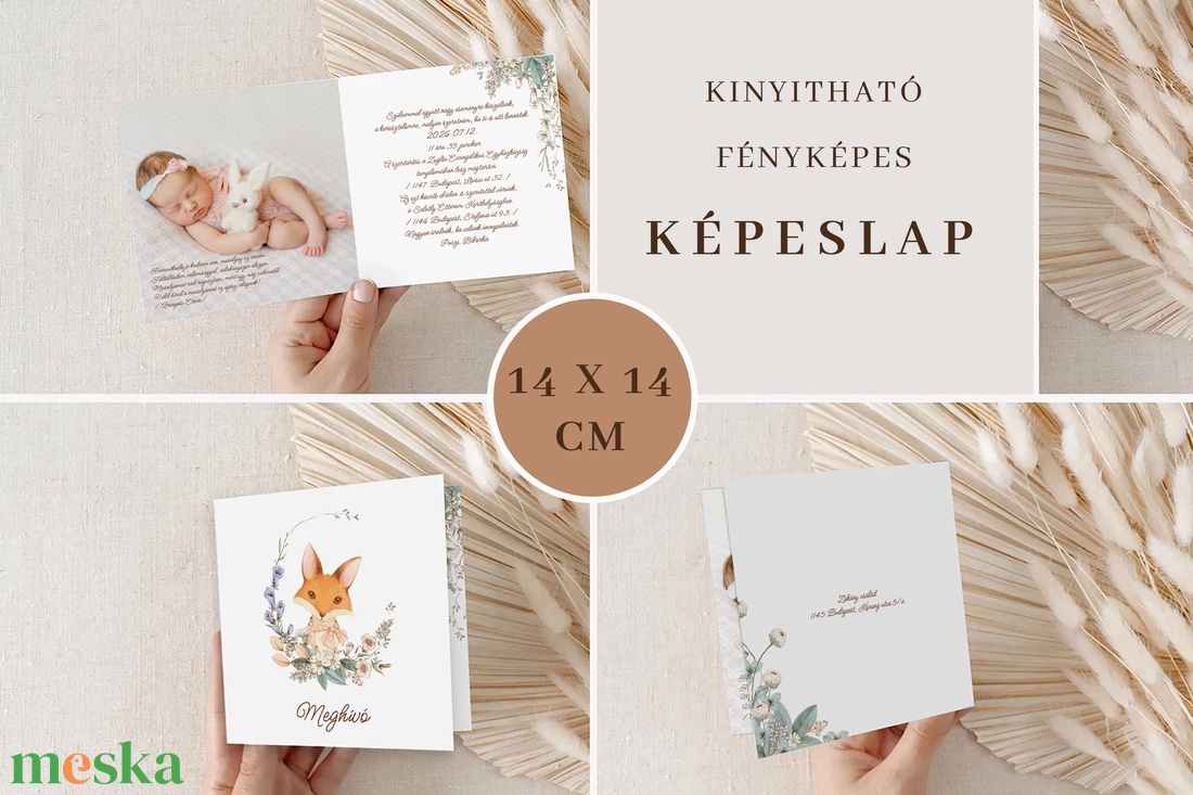 Fényképes keresztelő meghívó, képeslap - játék & sport - keresztelőajándékok - Meska.hu