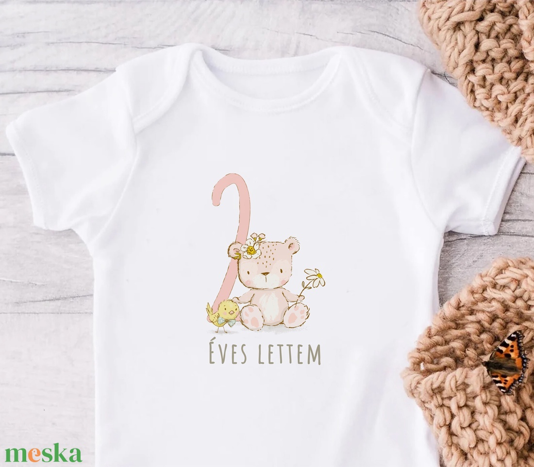 Születésnapi baba body, erdei állatos,  tütü tüll szoknya és fejpánt szettel - ruha & divat - babaruha & gyerekruha - body - Meska.hu