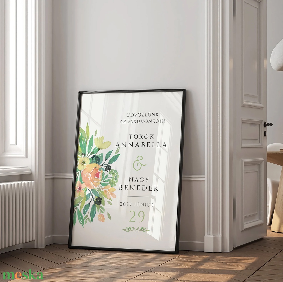 Toszkán esküvői üdvözlő tábla, vendégköszöntő, vendégváró poszter - esküvő - dekoráció - tábla & jelzés - Meska.hu