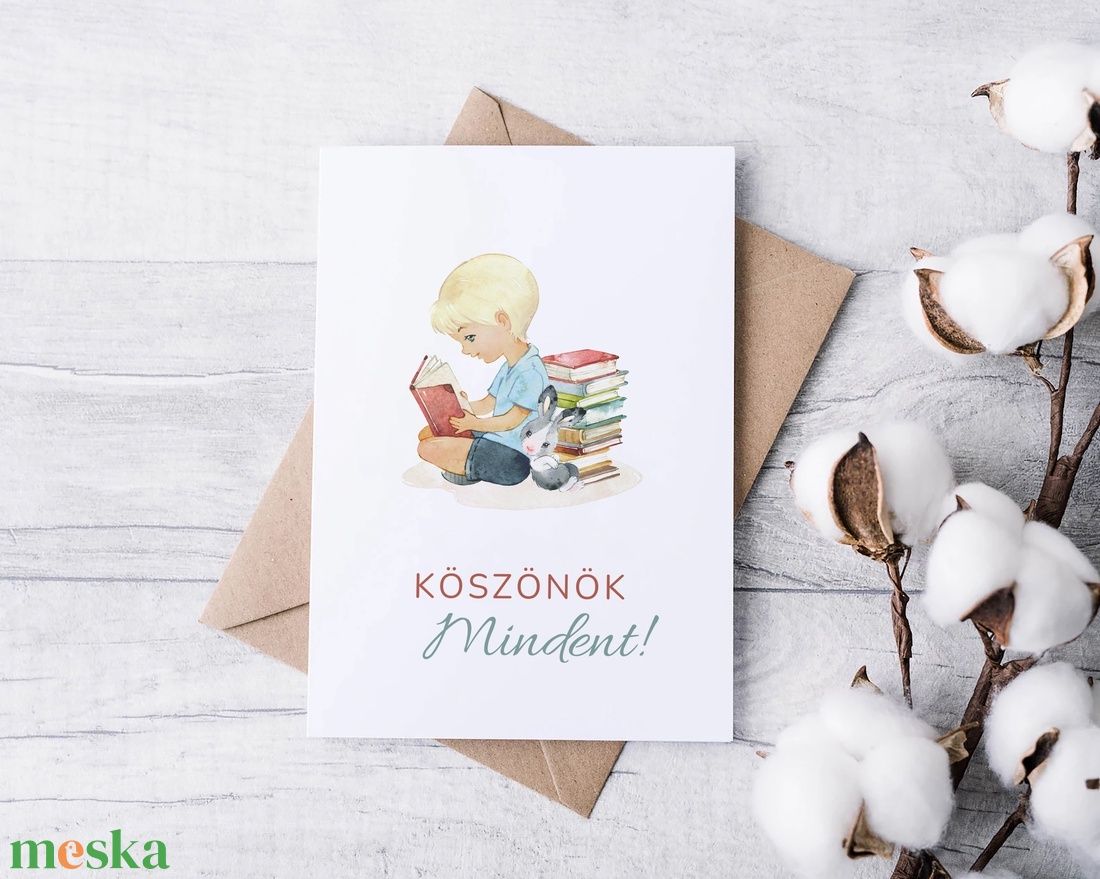 Köszönőajándék kártya óvónéniknek, dadusoknak, ballagásra búcsúajándék, ajándékkísérő, képeslap - otthon & életmód - papír, írószer - ajándékozás kellékei - képeslap, üdvözlőlap - Meska.hu