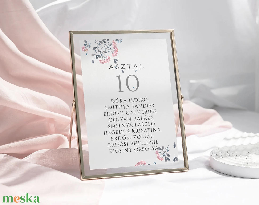 Berry ültetési rend, esküvői kártya szett 9 db - esküvő - meghívó & kártya - ültetési rend - Meska.hu