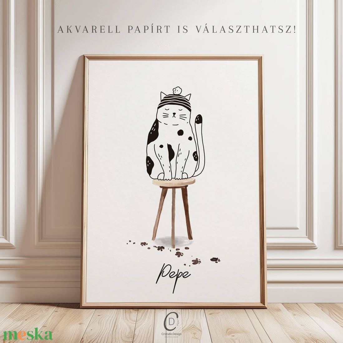 Vicces macska poszter, kép, cicás falikép - otthon & életmód - dekoráció - kép & falikép - poszter - Meska.hu
