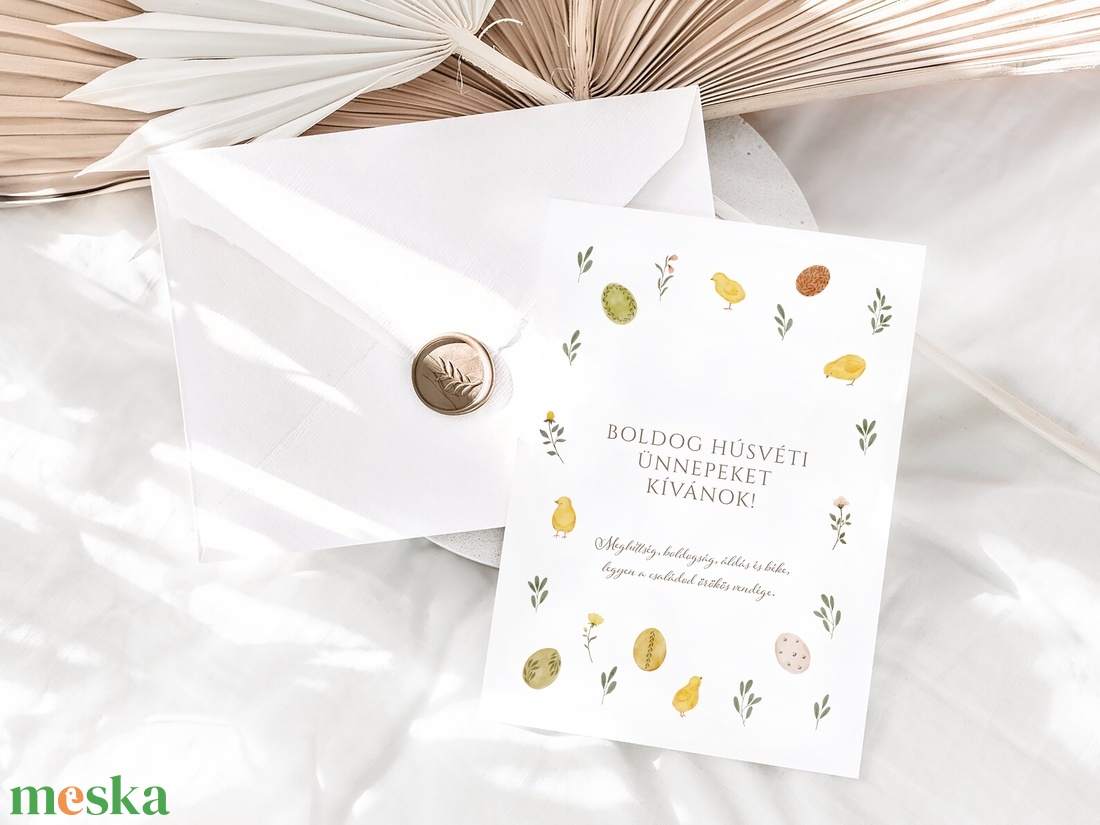 Húsvéti képeslap, nyuszis üdvözlőlapok, ajándékkísérő szett 3 db - otthon & életmód - papír, írószer - ajándékozás kellékei - ajándékkísérő - Meska.hu