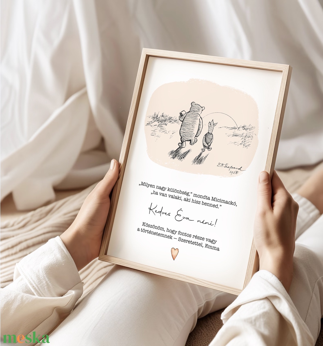 Micimackós, köszönőajándék, ballagásra ajándék képeslap, poszter - otthon & életmód - papír, írószer - ajándékozás kellékei - képeslap, üdvözlőlap - Meska.hu