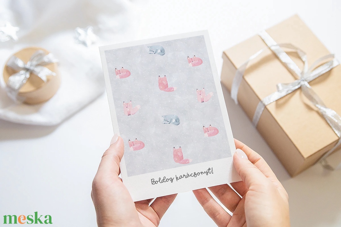 Wintertale karácsonyi képeslap, üdvözlőlap, ajándékkísérő szett 3 db - karácsony - karácsonyi ajándékozás - karácsonyi képeslap, üdvözlőlap, ajándékkísérő - Meska.hu