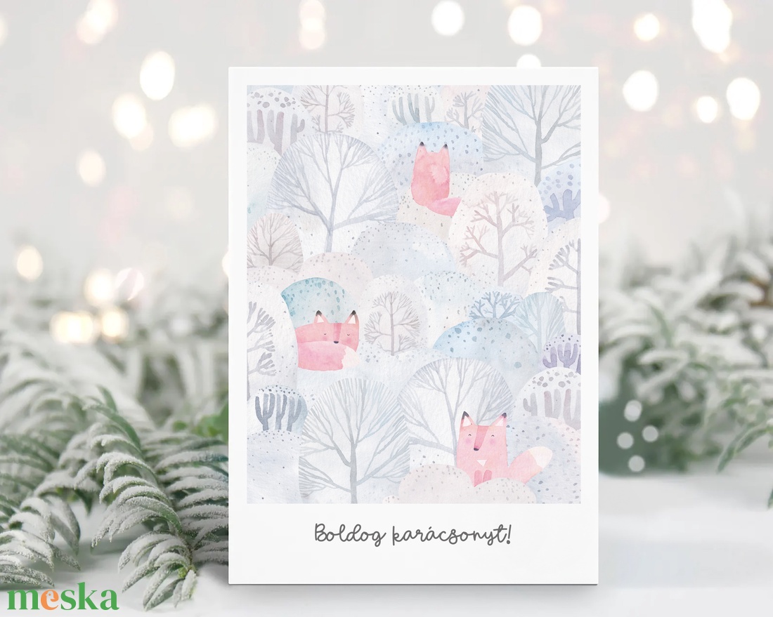 Wintertale karácsonyi képeslap, üdvözlőlap, ajándékkísérő szett 3 db - karácsony - karácsonyi ajándékozás - karácsonyi képeslap, üdvözlőlap, ajándékkísérő - Meska.hu