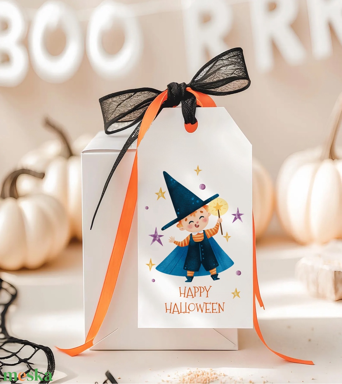 Halloween ajándékkísérő kártyacsomag, Harry Potter ajándékátadó címke szett 4 db - otthon & életmód - dekoráció - halloween - halloweeni meghívó, képeslap, ajándékkísérő - Meska.hu