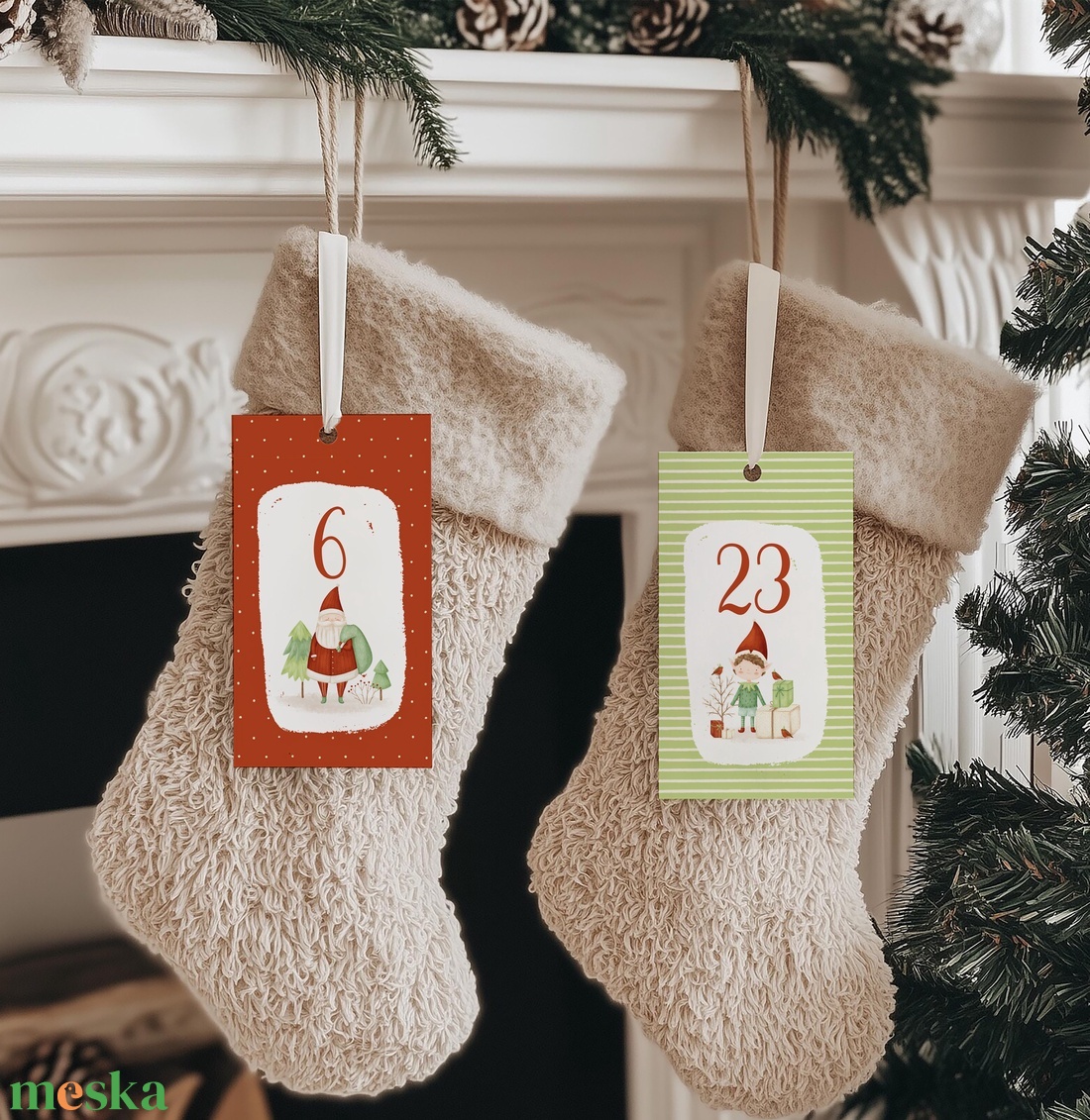 Adventi naptár, karácsonyi kalendárium, ajándékkísérő kártya csomag 24 db - karácsony - adventi díszek - adventi naptár - Meska.hu Adventi naptár, karácsonyi kalendárium, ajándékkísérő kártya csomag 24 db - karácsony - adventi díszek - adventi naptár - Meska.hu