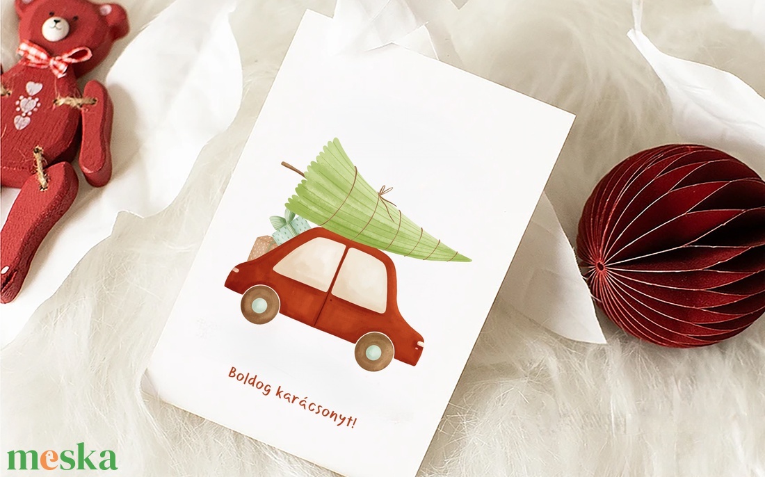 Karácsonyi képeslap, üdvözlőlap, ajándékkísérő szett 3 db - karácsony - karácsonyi ajándékozás - karácsonyi képeslap, üdvözlőlap, ajándékkísérő - Meska.hu