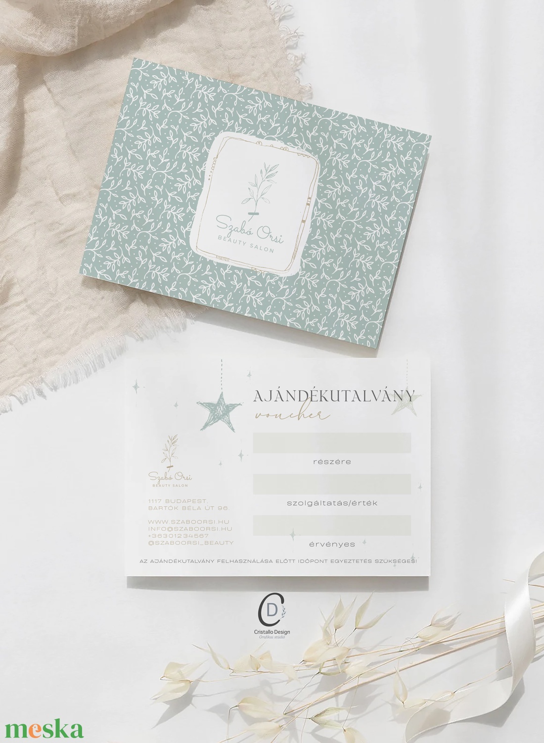 Karácsonyi ajándékutalvány, fodrász, kozmetikus, masszőr, műkörmös, pedikűrös - karácsony - karácsonyi ajándékozás - karácsonyi képeslap, üdvözlőlap, ajándékkísérő - Meska.hu
