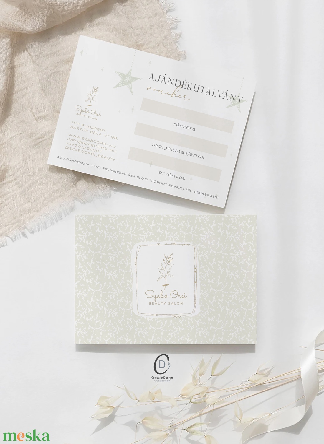 Karácsonyi ajándékutalvány, fodrász, kozmetikus, masszőr, műkörmös, pedikűrös - karácsony - karácsonyi ajándékozás - karácsonyi képeslap, üdvözlőlap, ajándékkísérő - Meska.hu