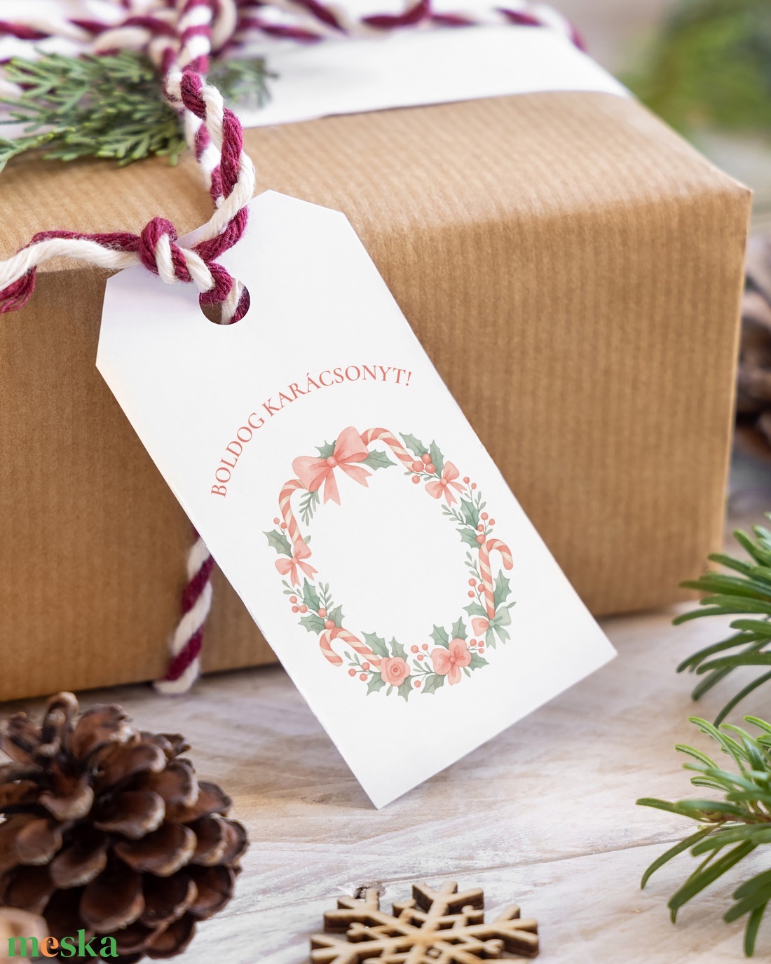 Karácsonyi ajándékkísérő, diótörő ajándékátadó címke szett 6 db - karácsony - karácsonyi ajándékozás - karácsonyi képeslap, üdvözlőlap, ajándékkísérő - Meska.hu