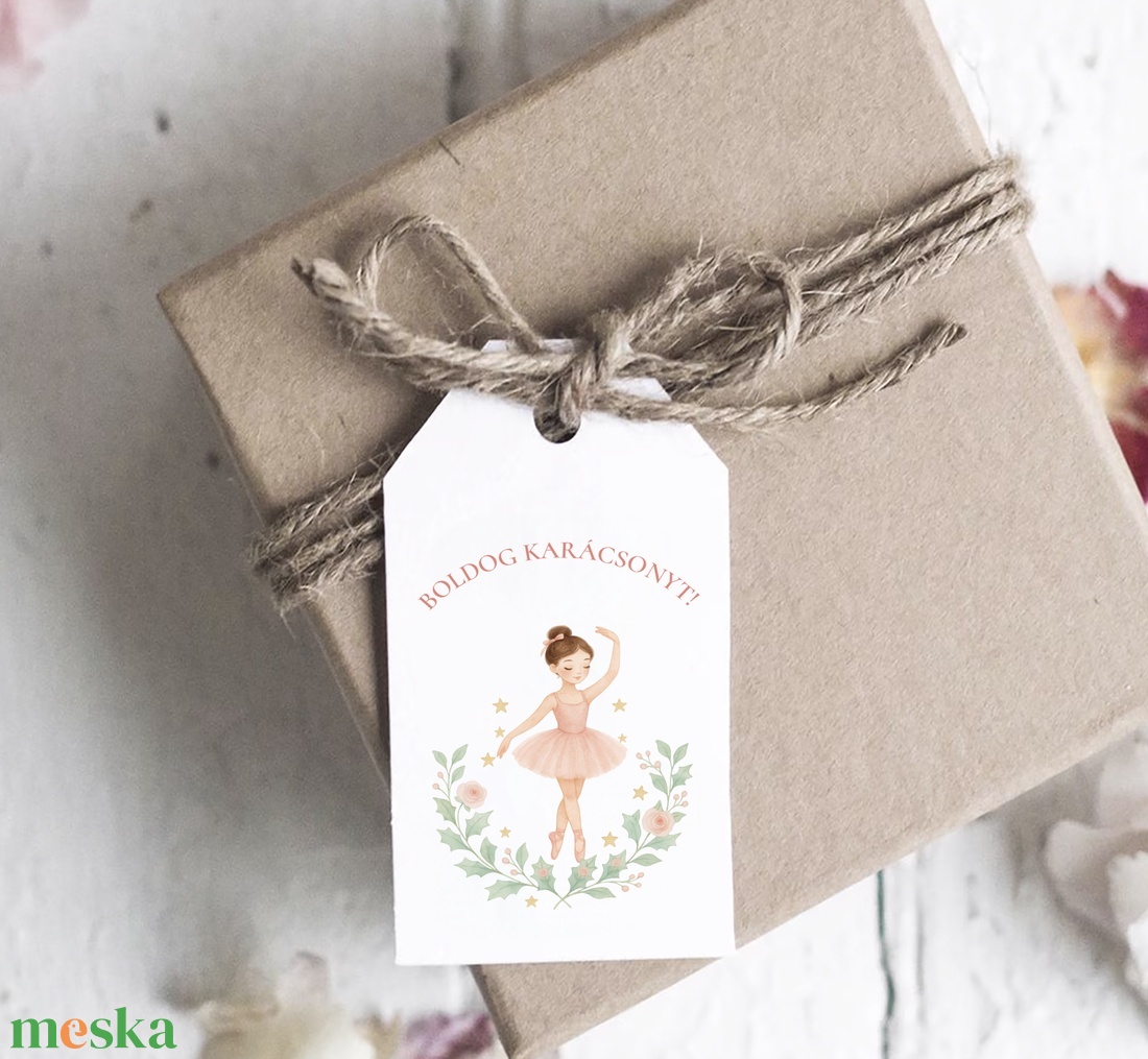 Karácsonyi ajándékkísérő, diótörő ajándékátadó címke szett 6 db - karácsony - karácsonyi ajándékozás - karácsonyi képeslap, üdvözlőlap, ajándékkísérő - Meska.hu