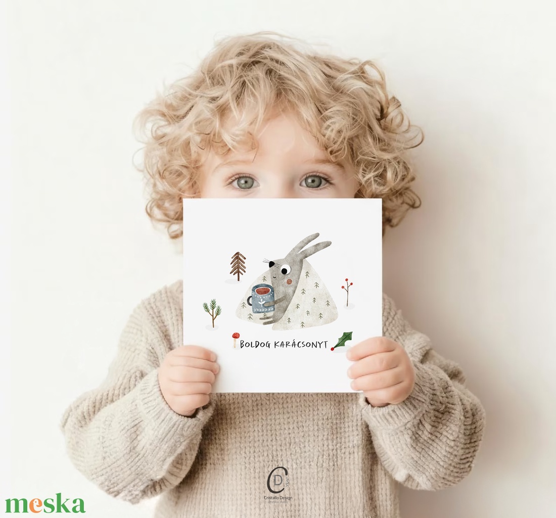 Cozy karácsonyi képeslap, kinyitható üdvözlőlap, ajándékkísérő - karácsony - karácsonyi ajándékozás - karácsonyi képeslap, üdvözlőlap, ajándékkísérő - Meska.hu