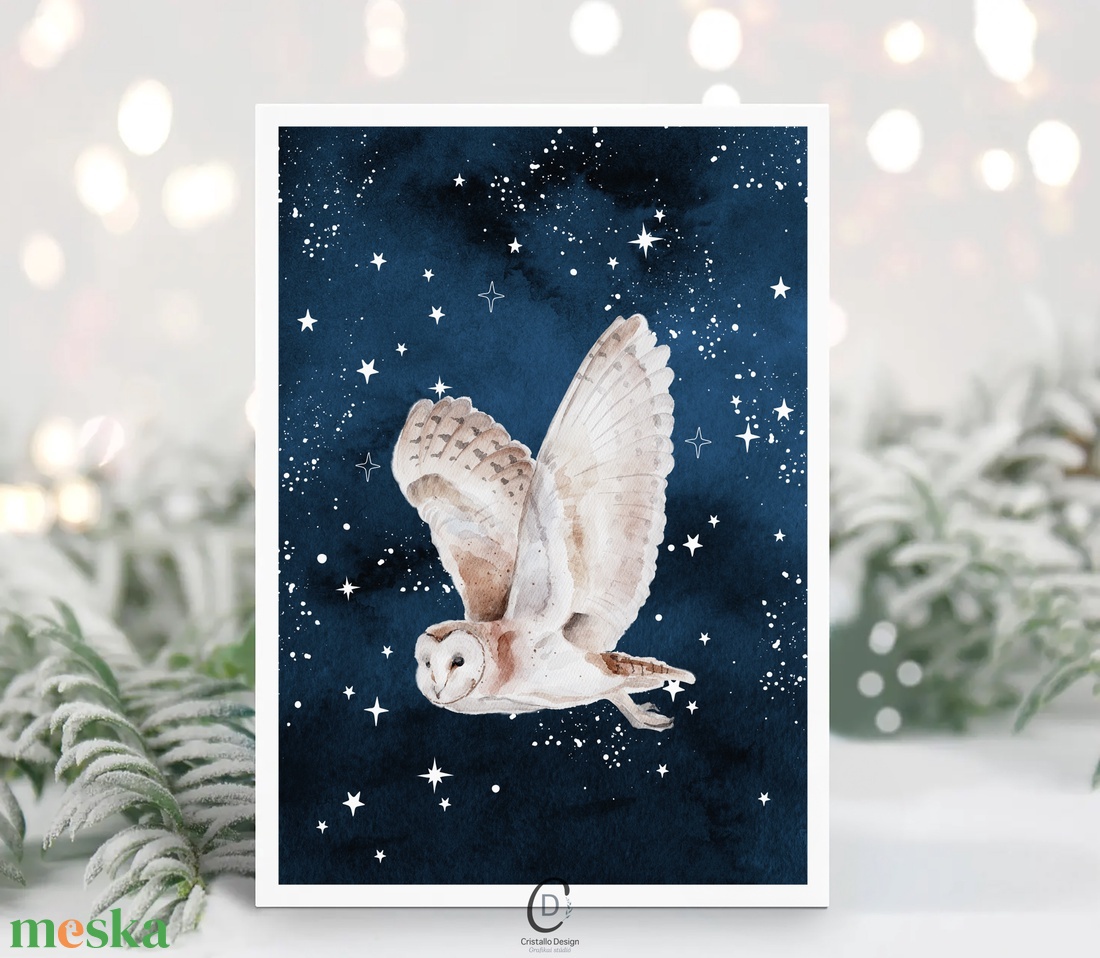 Karácsonyi képeslap, üdvözlőlap, erdei állatos ajándékkísérő - karácsony - karácsonyi ajándékozás - karácsonyi képeslap, üdvözlőlap, ajándékkísérő - Meska.hu