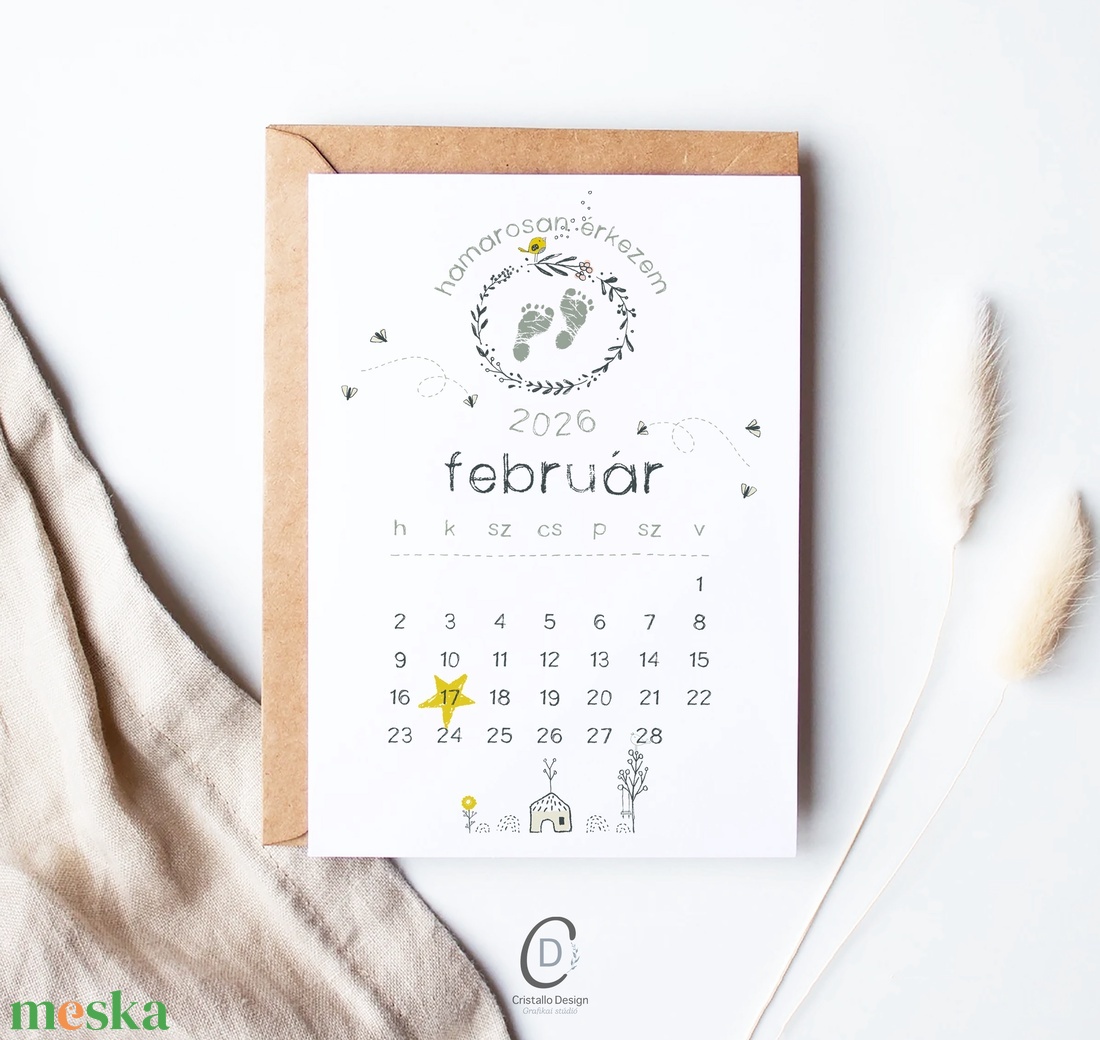 Bababejelentő kártya, hamarosan érkezem képeslap, ajándékkísérő - baba - mama - babaemlékek - bababejelentők - Meska.hu