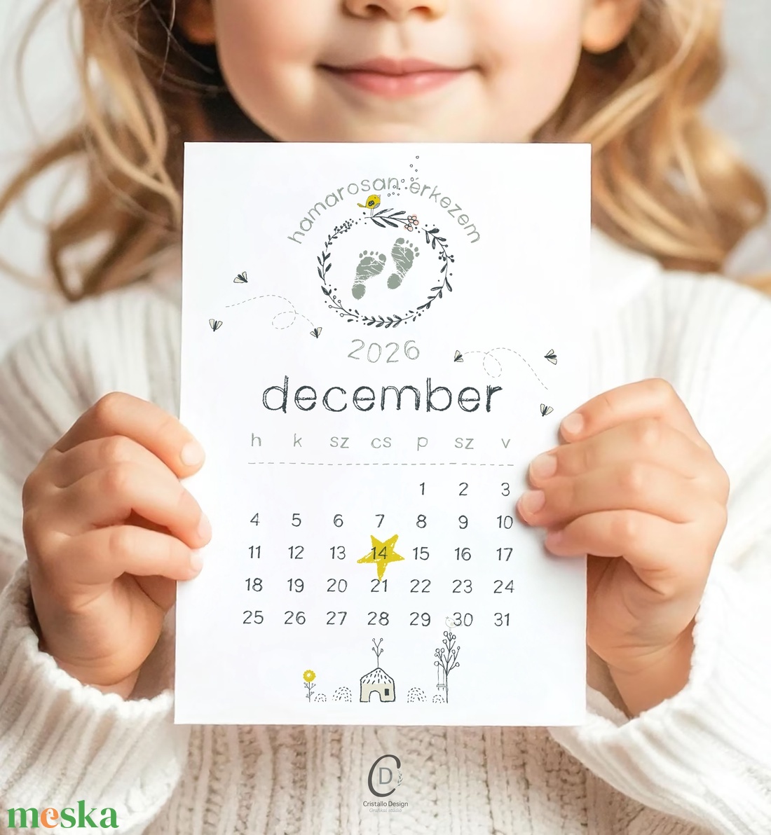 Bababejelentő kártya, hamarosan érkezem képeslap, ajándékkísérő - baba - mama - babaemlékek - bababejelentők - Meska.hu