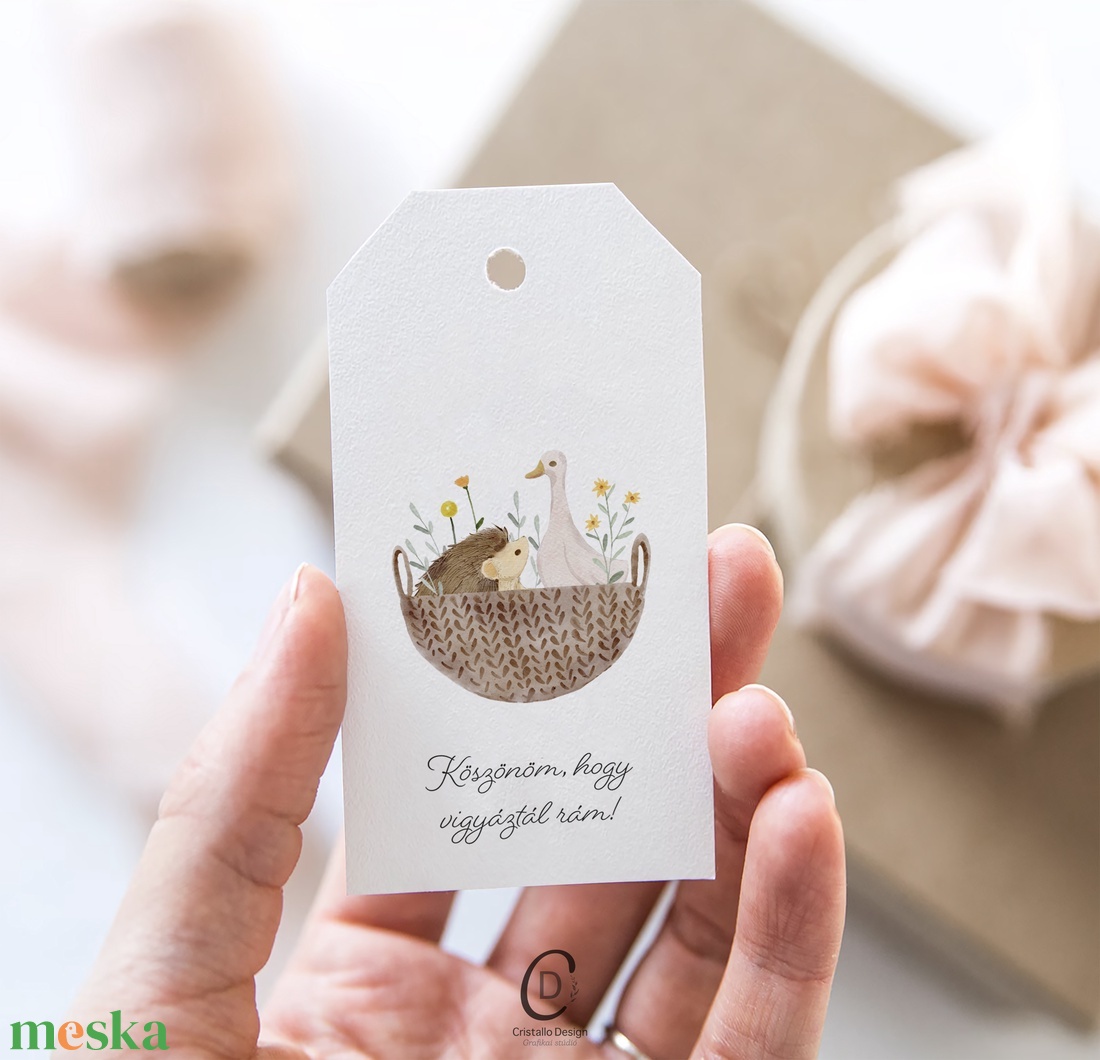 Köszönőajándék óvó néniknek, dadusoknak, ballagásra búcsúajándék, erdei állatos ajándékkísérő szett 6db - otthon & életmód - papír, írószer - ajándékozás kellékei - ajándékkísérő - Meska.hu