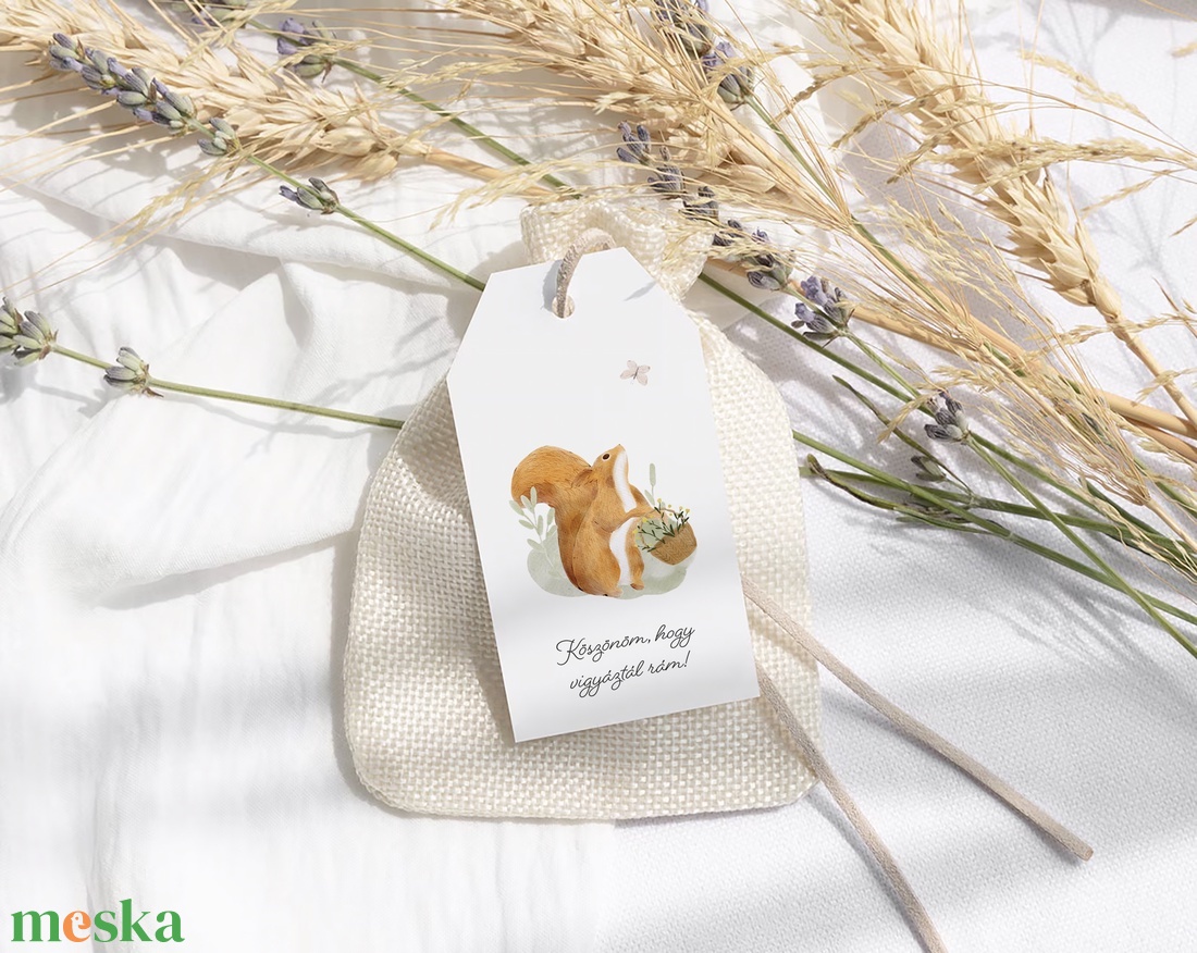 Köszönőajándék óvó néniknek, dadusoknak, ballagásra búcsúajándék, erdei állatos ajándékkísérő szett 6db - otthon & életmód - papír, írószer - ajándékozás kellékei - ajándékkísérő - Meska.hu