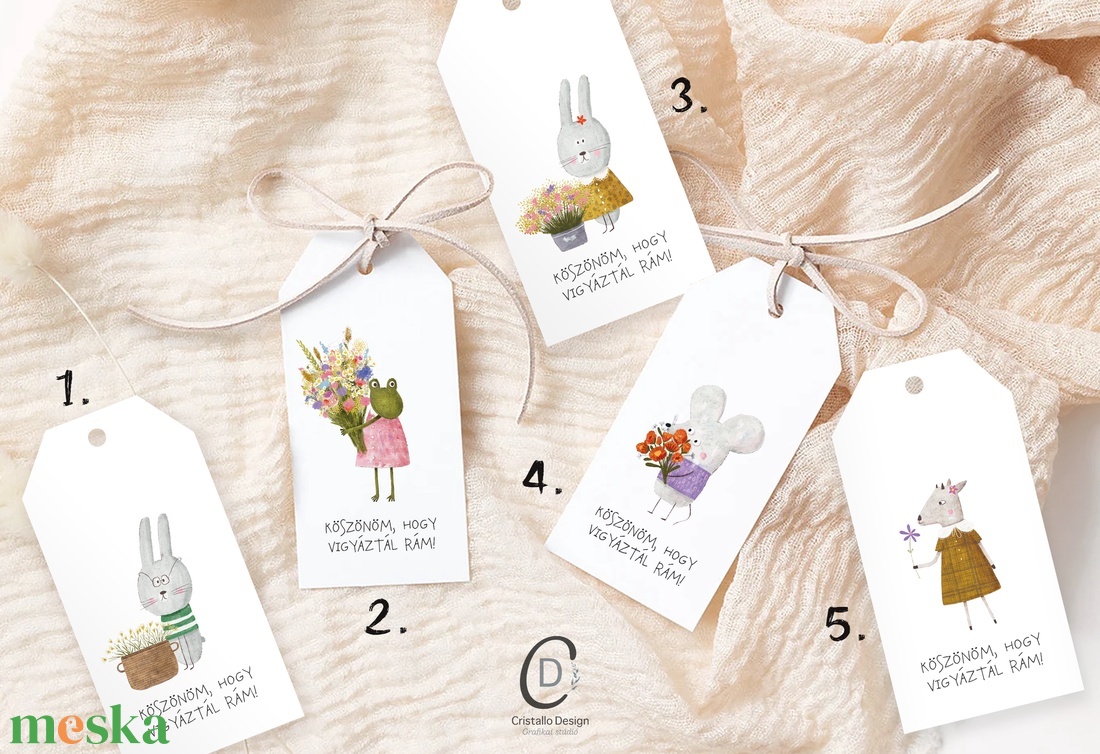 Köszönőajándék óvó néniknek, dadusoknak, ballagásra búcsúajándék, erdei állatos ajándékkísérő - otthon & életmód - papír, írószer - ajándékozás kellékei - ajándékkísérő - Meska.hu