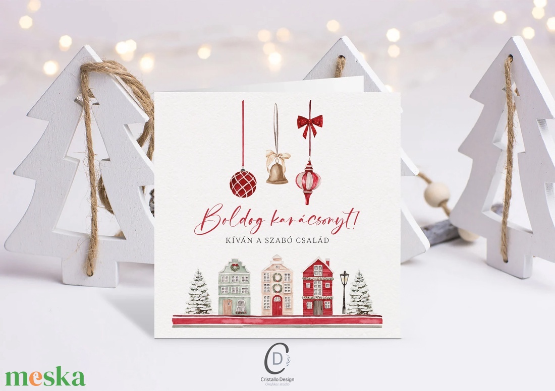 Fényképes karácsonyi képeslap, családi üdvözlőlap, ajándékkísérő - karácsony - karácsonyi ajándékozás - karácsonyi képeslap, üdvözlőlap, ajándékkísérő - Meska.hu