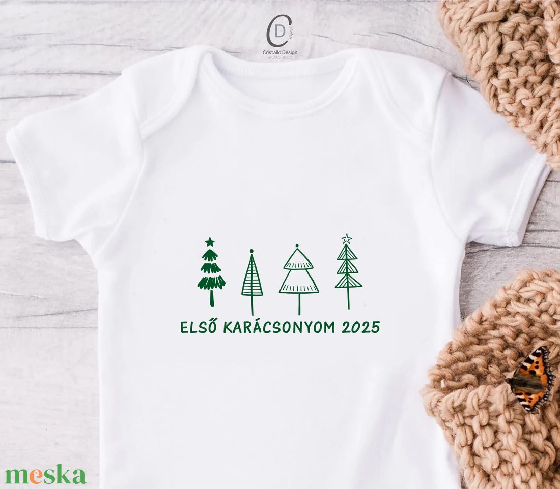 Első karácsonyom grafika, személyre szoló grafika, digitális felírat - művészet - grafika & illusztráció - digitális - Meska.hu