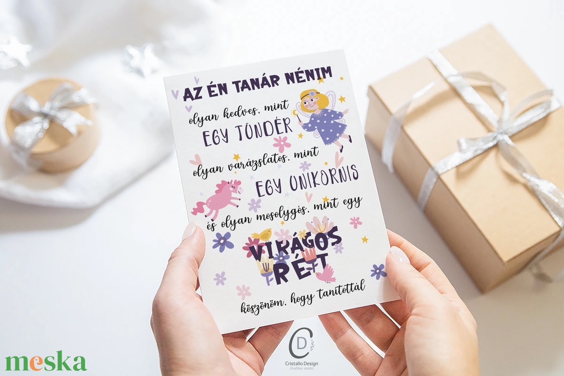 Köszönőajándék óvónéniknek, dadusoknak, ballagásra búcsúajándék, ajándékkísérő - otthon & életmód - papír, írószer - ajándékozás kellékei - ajándékkísérő - Meska.hu