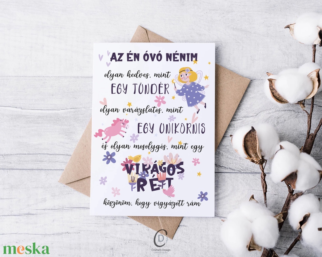 Köszönőajándék óvónéniknek, dadusoknak, ballagásra búcsúajándék, ajándékkísérő - otthon & életmód - papír, írószer - ajándékozás kellékei - ajándékkísérő - Meska.hu