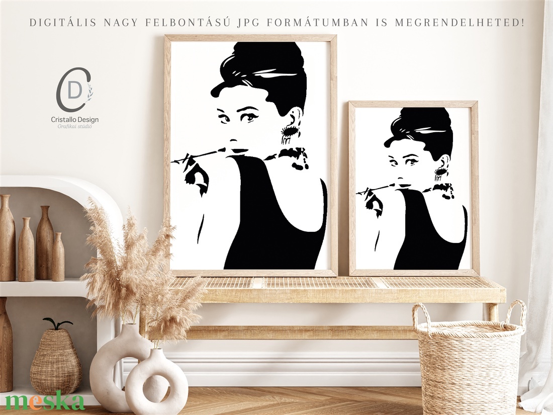 Audrey Hepburn poszter, kép, vászonkép, dekoráció - otthon & életmód - dekoráció - kép & falikép - poszter - Meska.hu