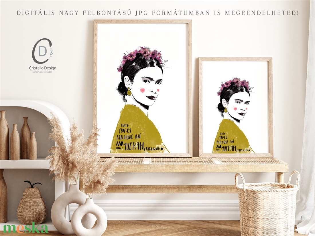Frida Kahlo poszter, kép, vászonkép, dekoráció - otthon & életmód - dekoráció - kép & falikép - poszter - Meska.hu